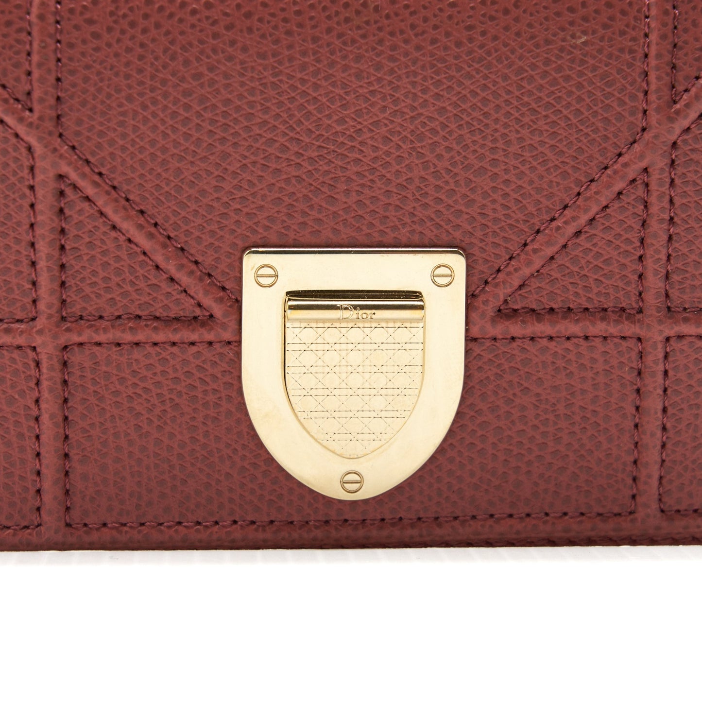 Luxury Dior Luxury Diorama Small Wallet Dark pink LGHW