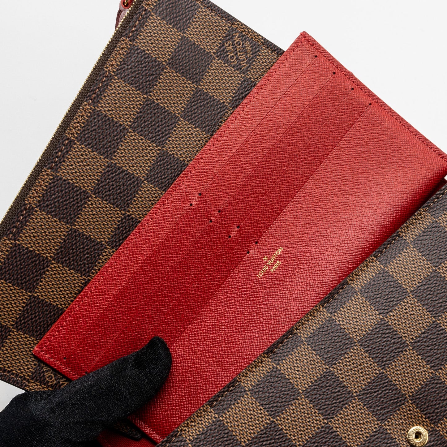 Louis Vuitton Felicie pochette Damier Ebene canvas GHW