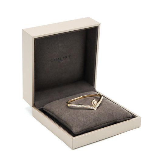 Chaumet Size 15 Josephine Aigrette Bracelet Rose Gold Diamonds