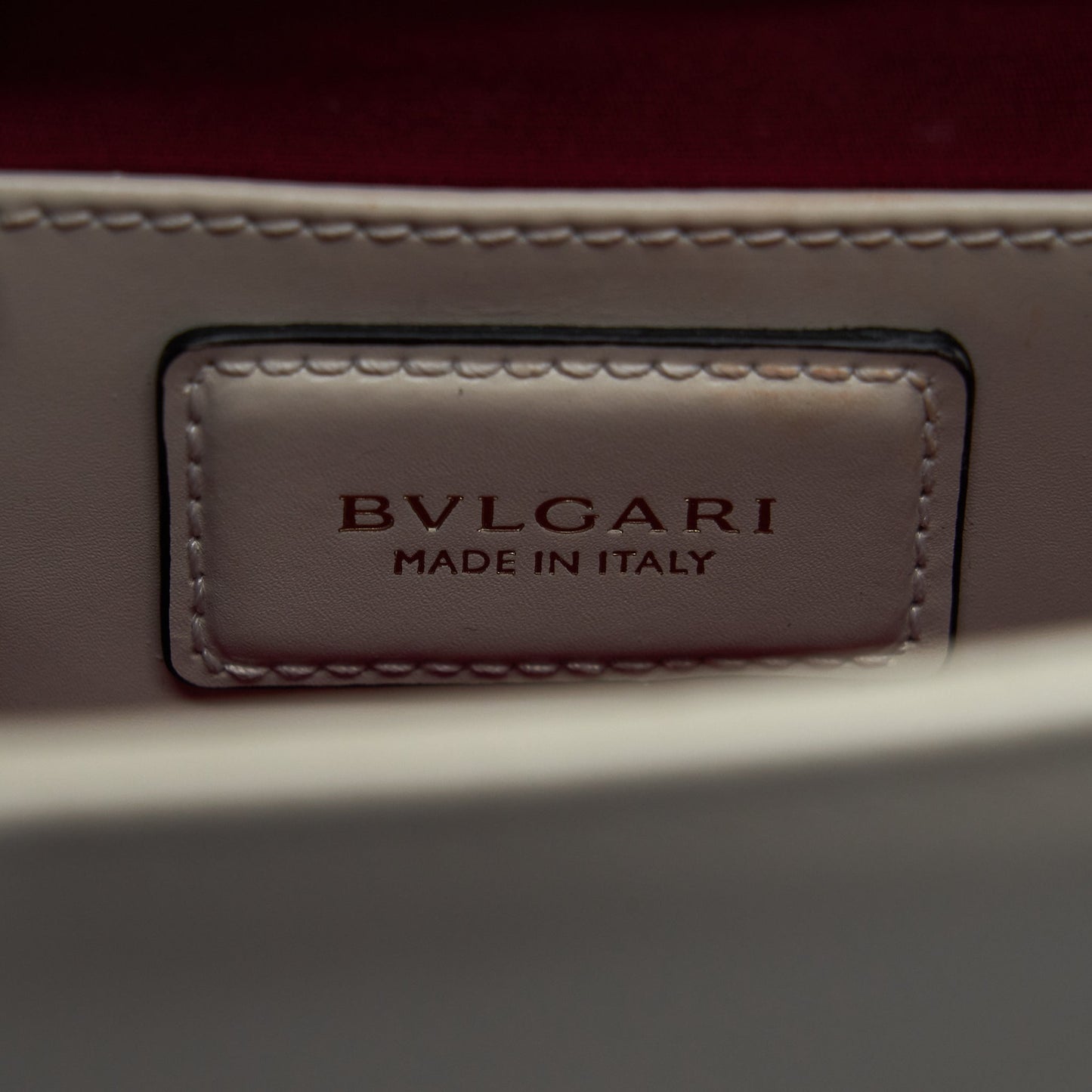 Bvlgari Serpenti Cross Body Bag White