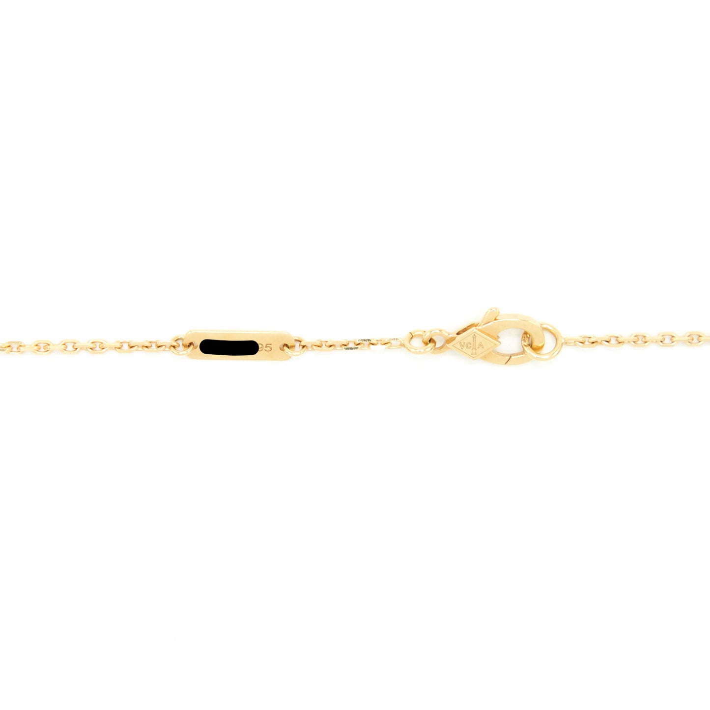 Van Cleef And Arpels Vintage Alhambra Pendant Yellow Gold Oynx