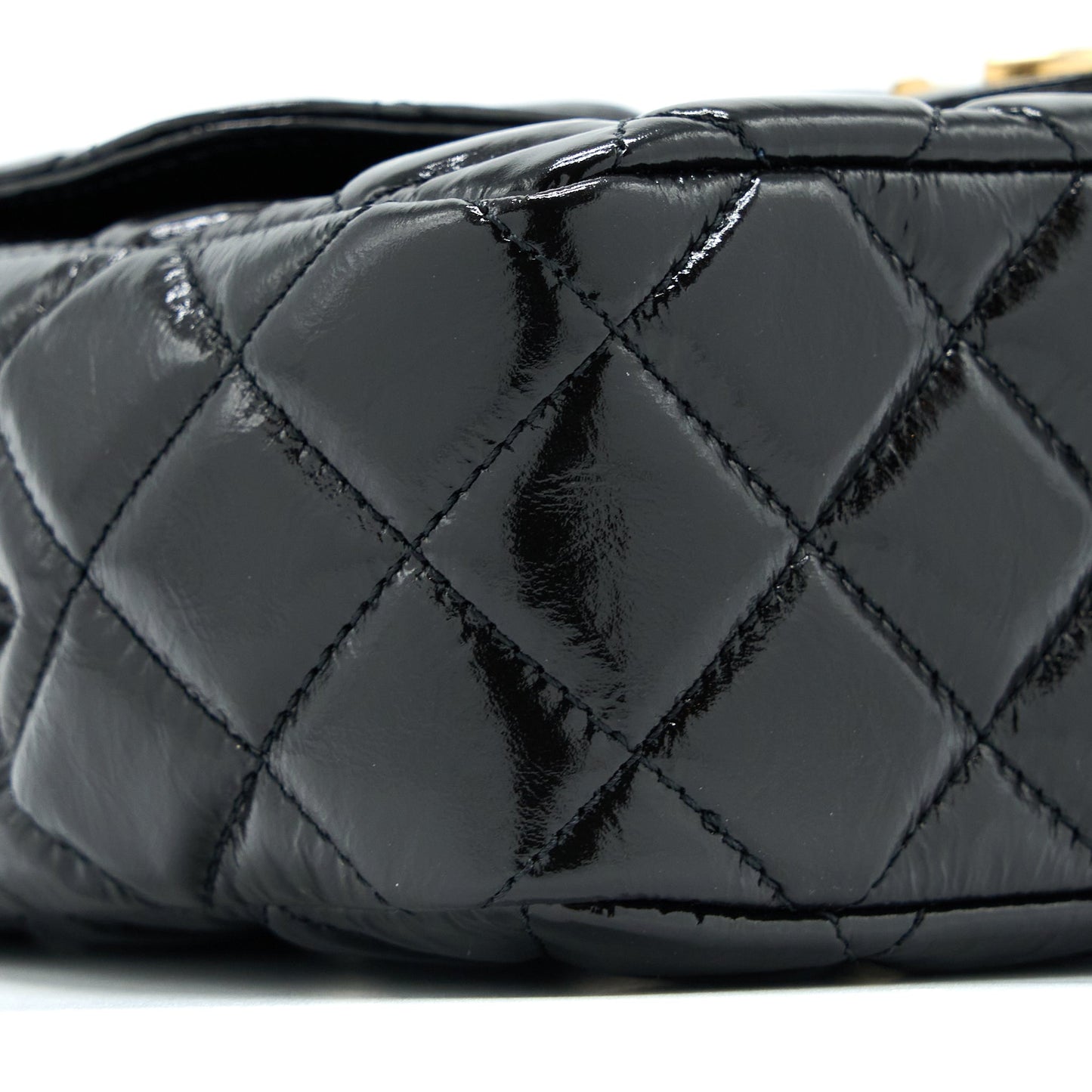 Chanel 23C Hobo Bag Shiny Calfskin Black Brushed GHW(Microchip)