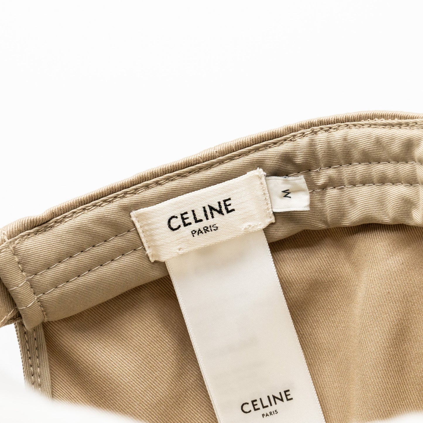 Celine Size M Baseball Cap Dark Champagne