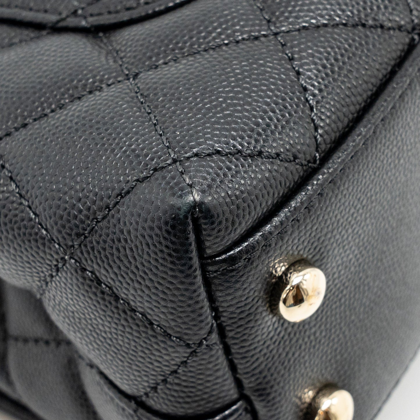 Chanel Mini Coco handle caviar black LGHW (microchip)