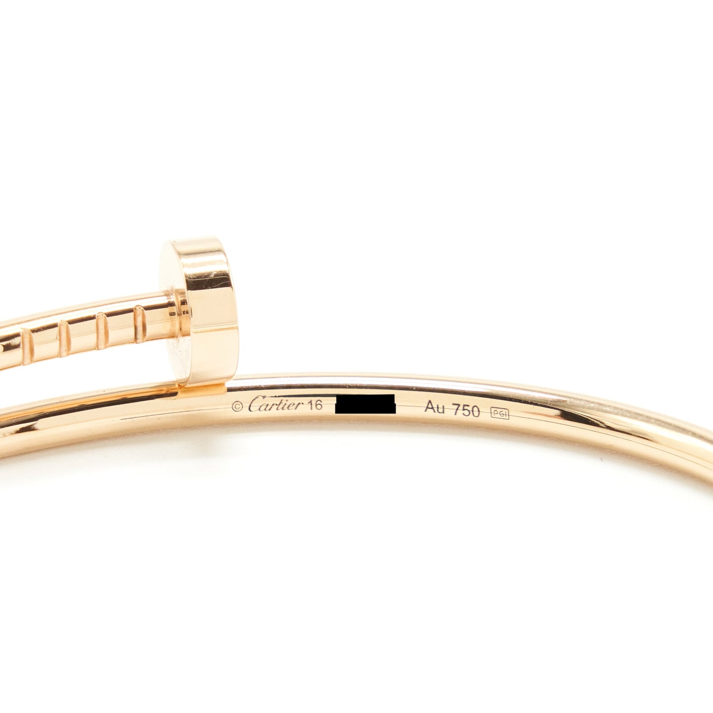 Cartier Size 16 Juste Un Clou Bracelet Small Model Rose Gold