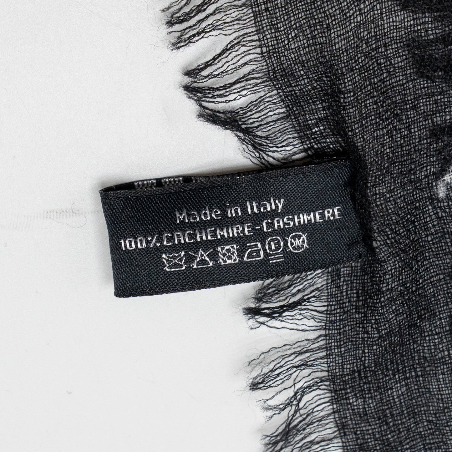 Chanel Scarf / eye mask travel set Cashmere / Silk black