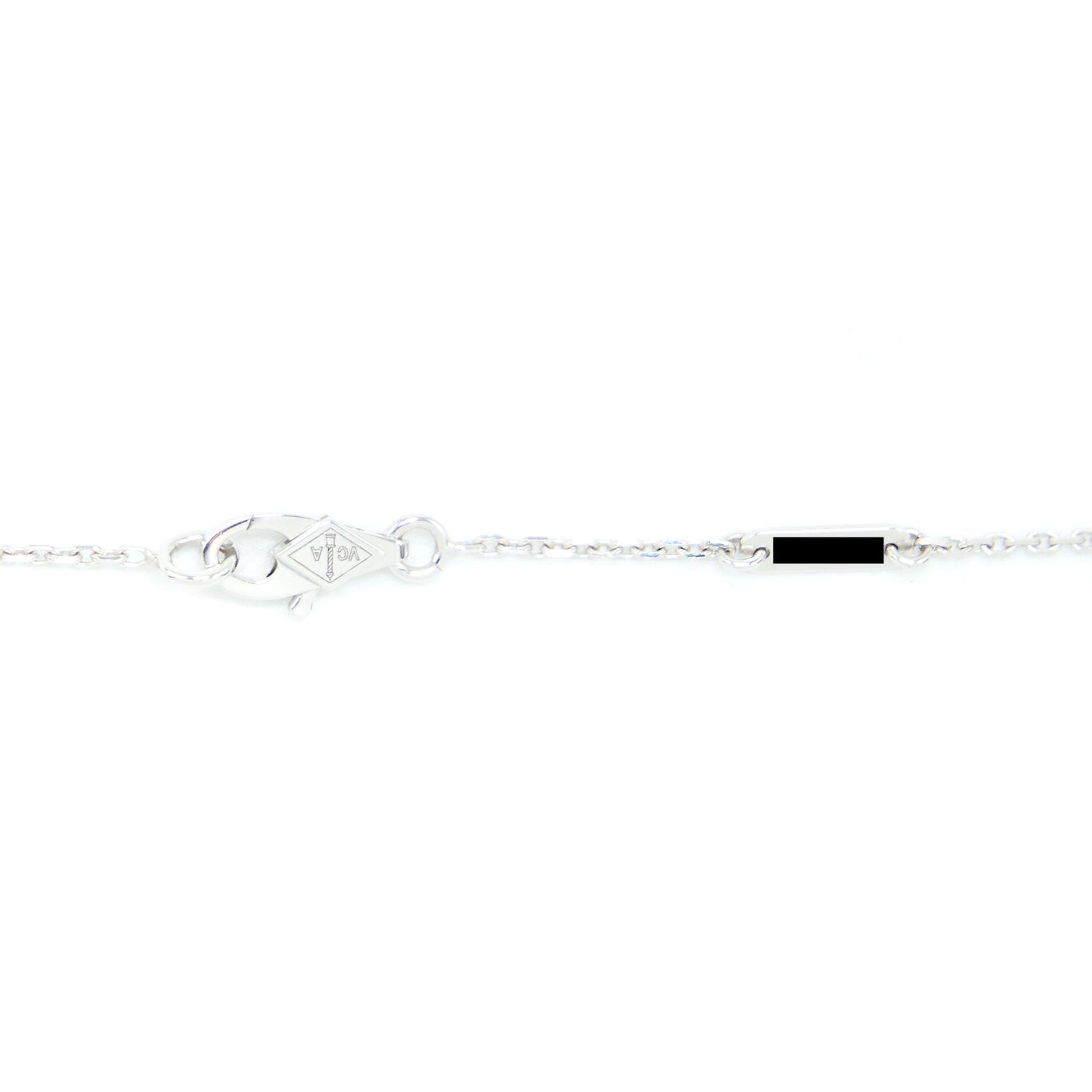 Van Cleef & Arpels Sweet Alhambra Pendant White Gold Diamonds