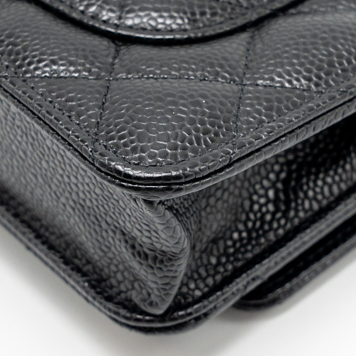 CHANEL Classic Wallet On Chain Caviar Black GHW