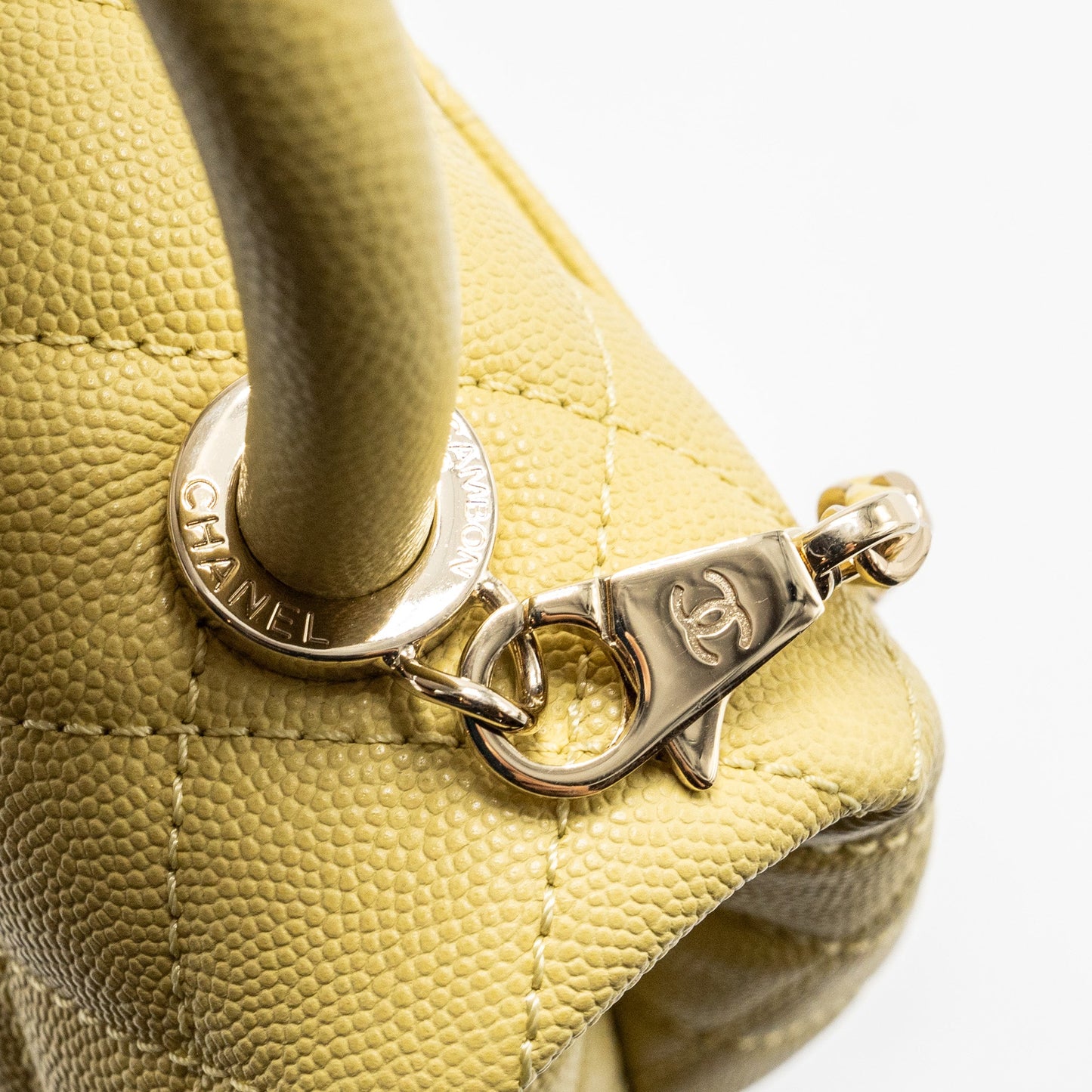 Chanel Mini Cocohandle caviar Yellow LGHW