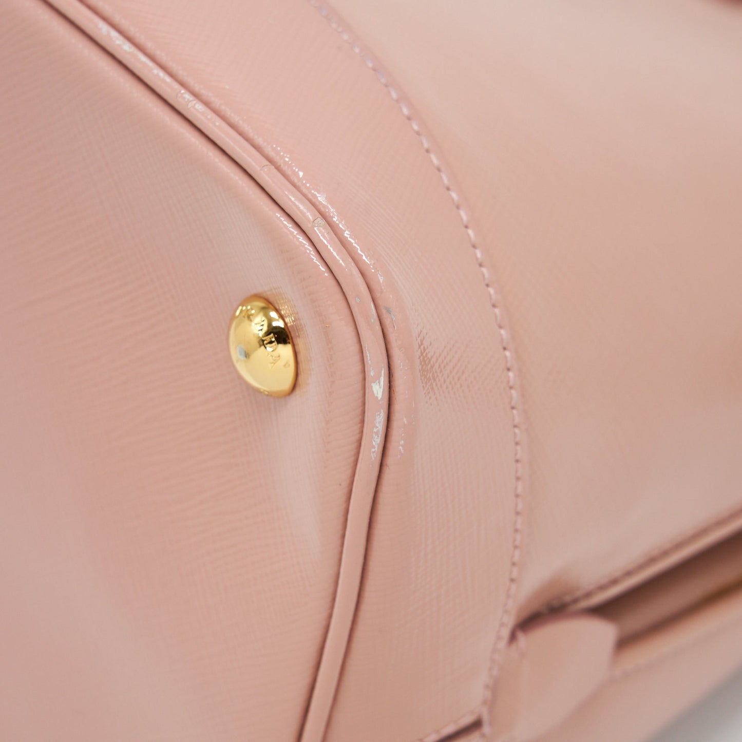Prada Saffiano Tote Bag Nude GHW
