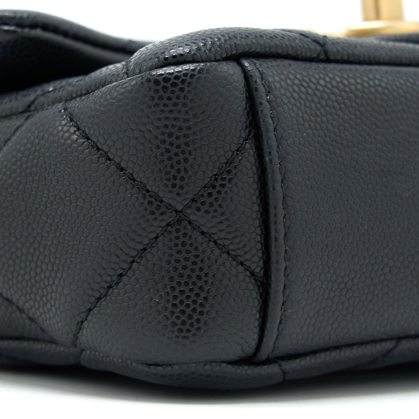Chanel 22A Square Flap Bag Caviar Black GHW (Microchip)