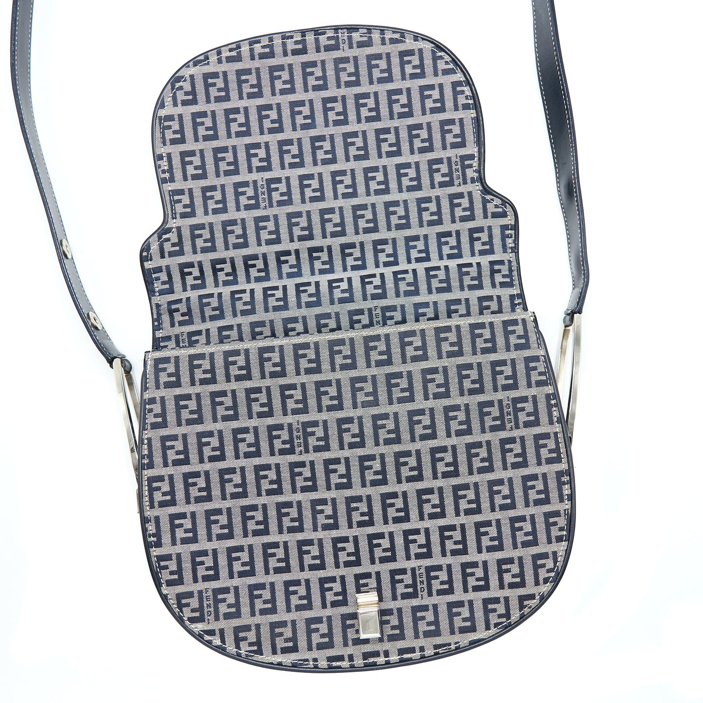 Fendi Vintage FF Logo Crossbody Bag SHW