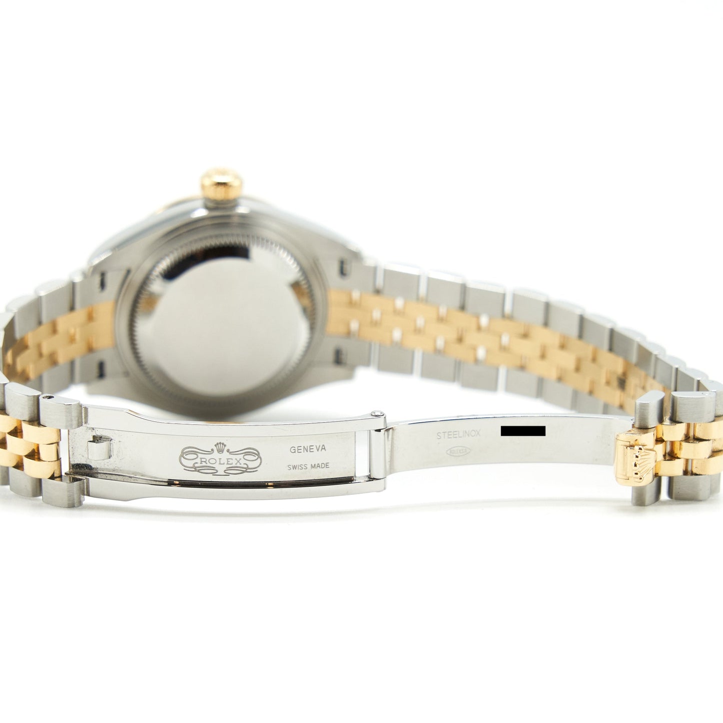 Rolex 28mm Lady Datejust Oyster Perpetual OysterSteel Yellow Gold Diamond Set Dial With Jubilee Bracelet Model: 279383RBR-0011