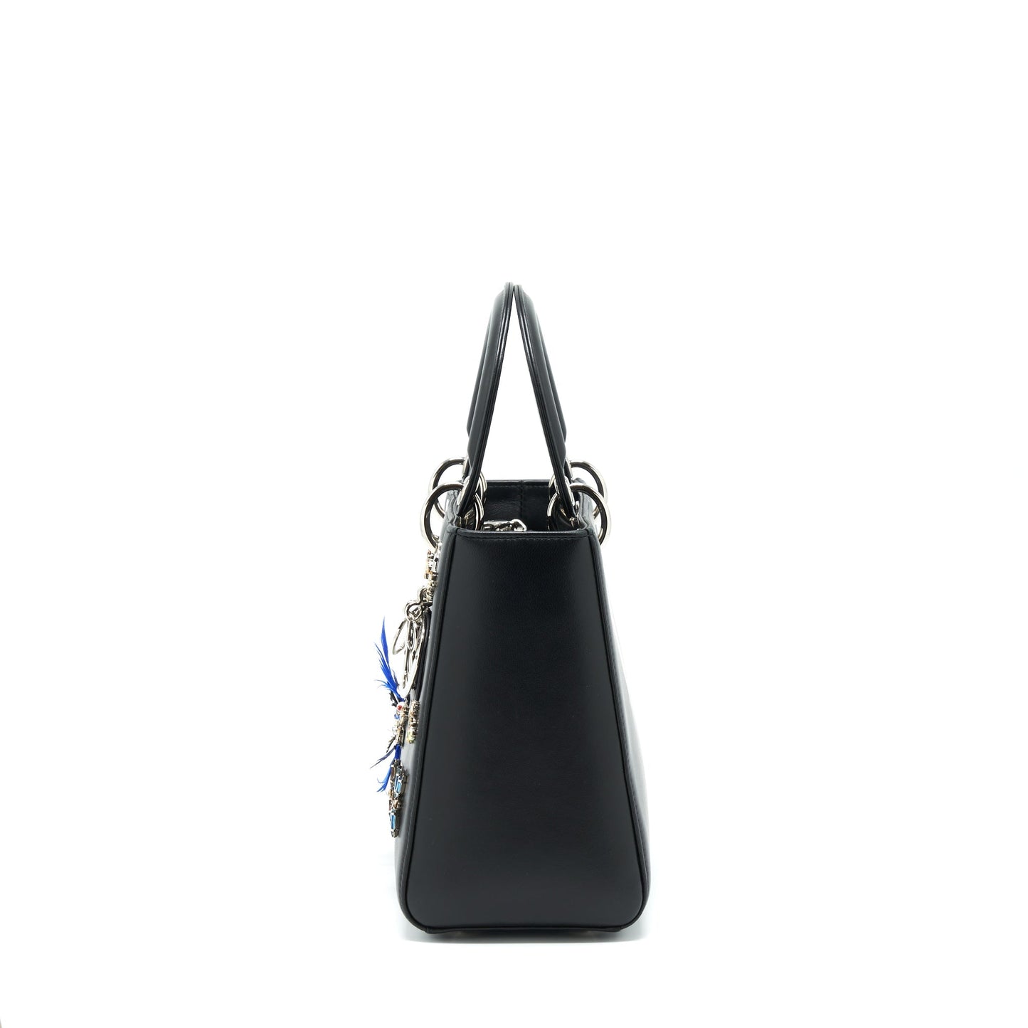 Luxury Dior Medium Lady Luxury Dior Limited Edition Lambskin Black/Multicolor SHW