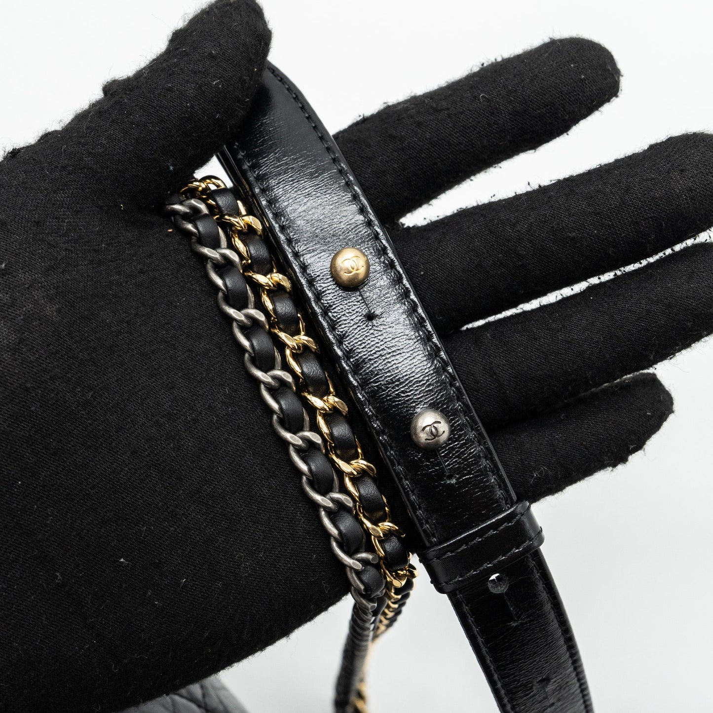 Chanel Maxi Gabrielle Hobo Bag Calfskin Black Multicolour Hardware