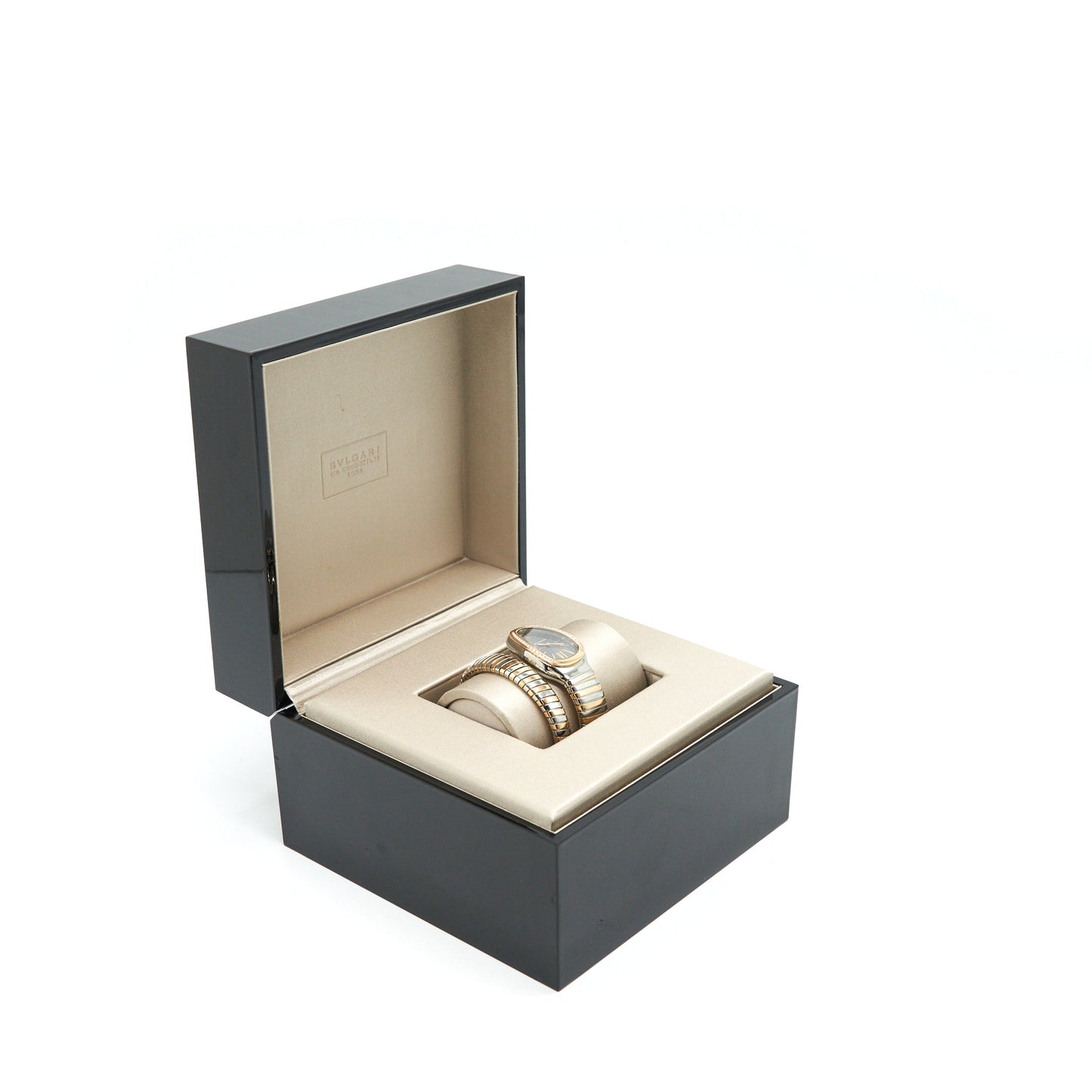 Bvlgari Tubogas Watch 35mm Steel and Rosegold