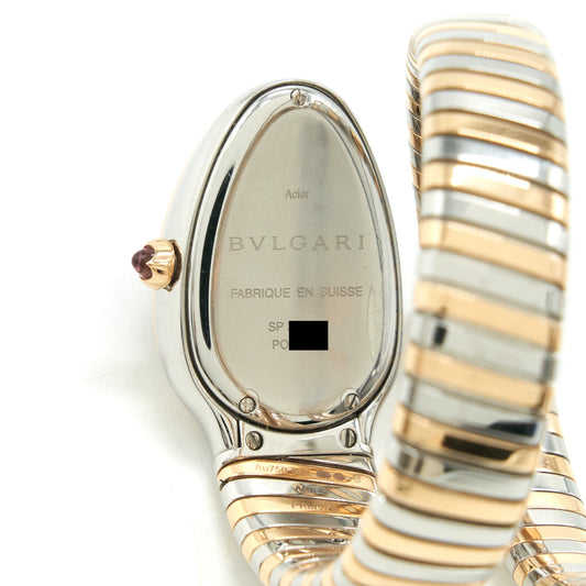 Bvlgari Tubogas Watch 35mm Steel and Rosegold