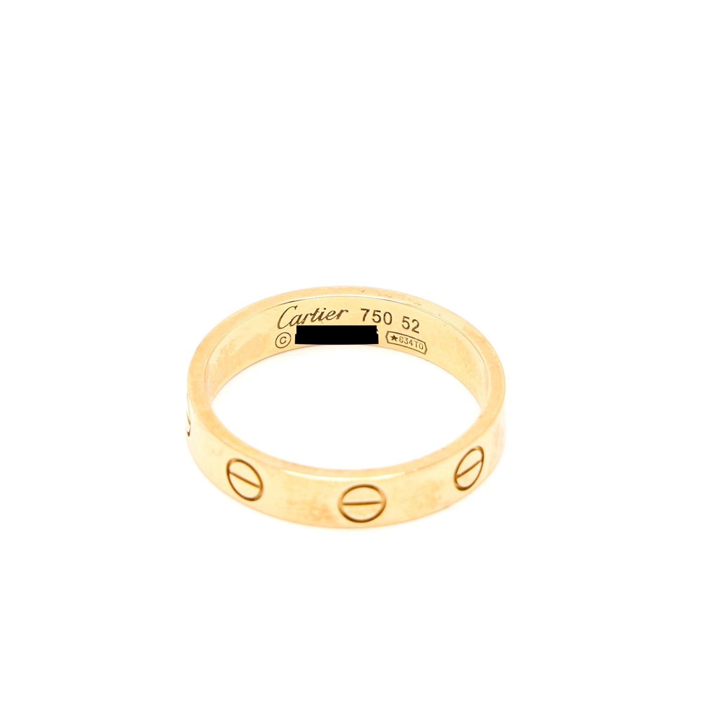 Cartier Size 52 Love Wedding Band Rose Gold