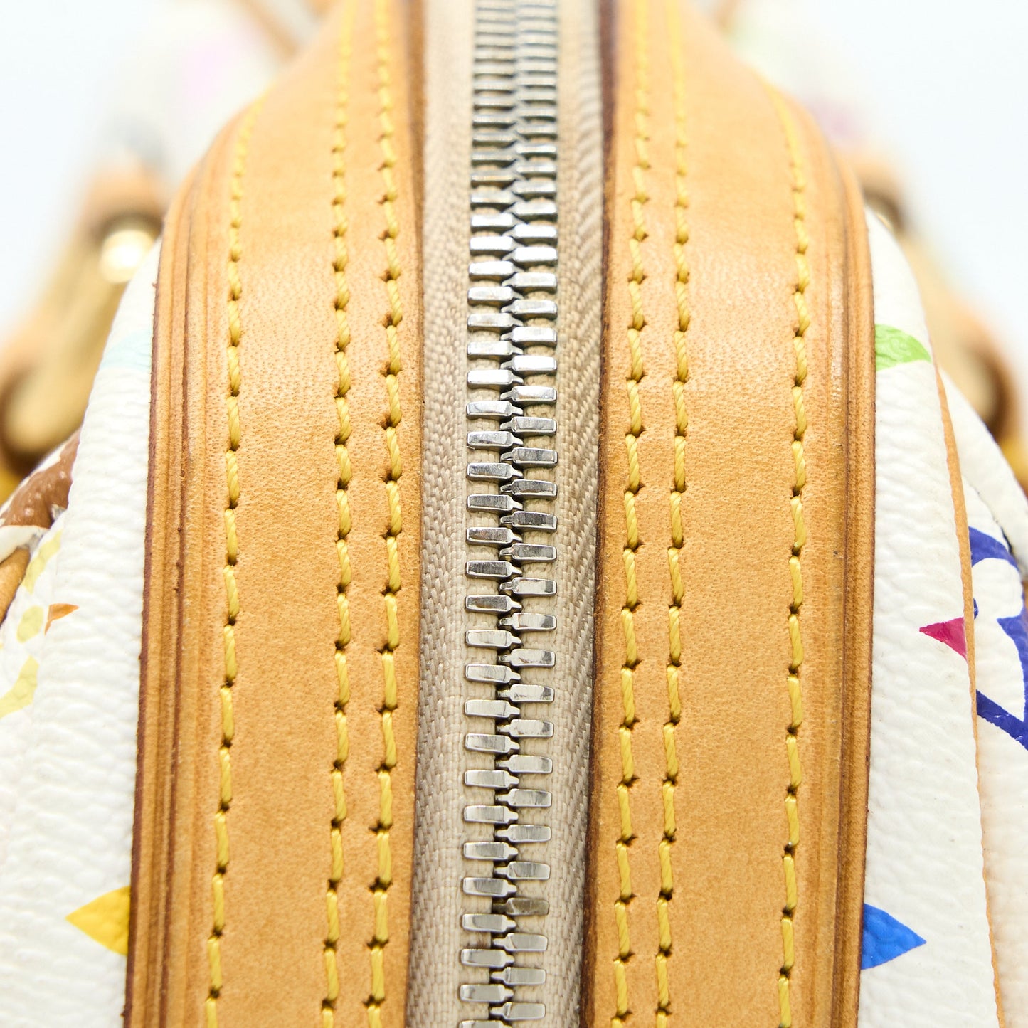 Louis Vuitton Vintage Bowling Bag Monogram Canvas White/Multicolour GHW