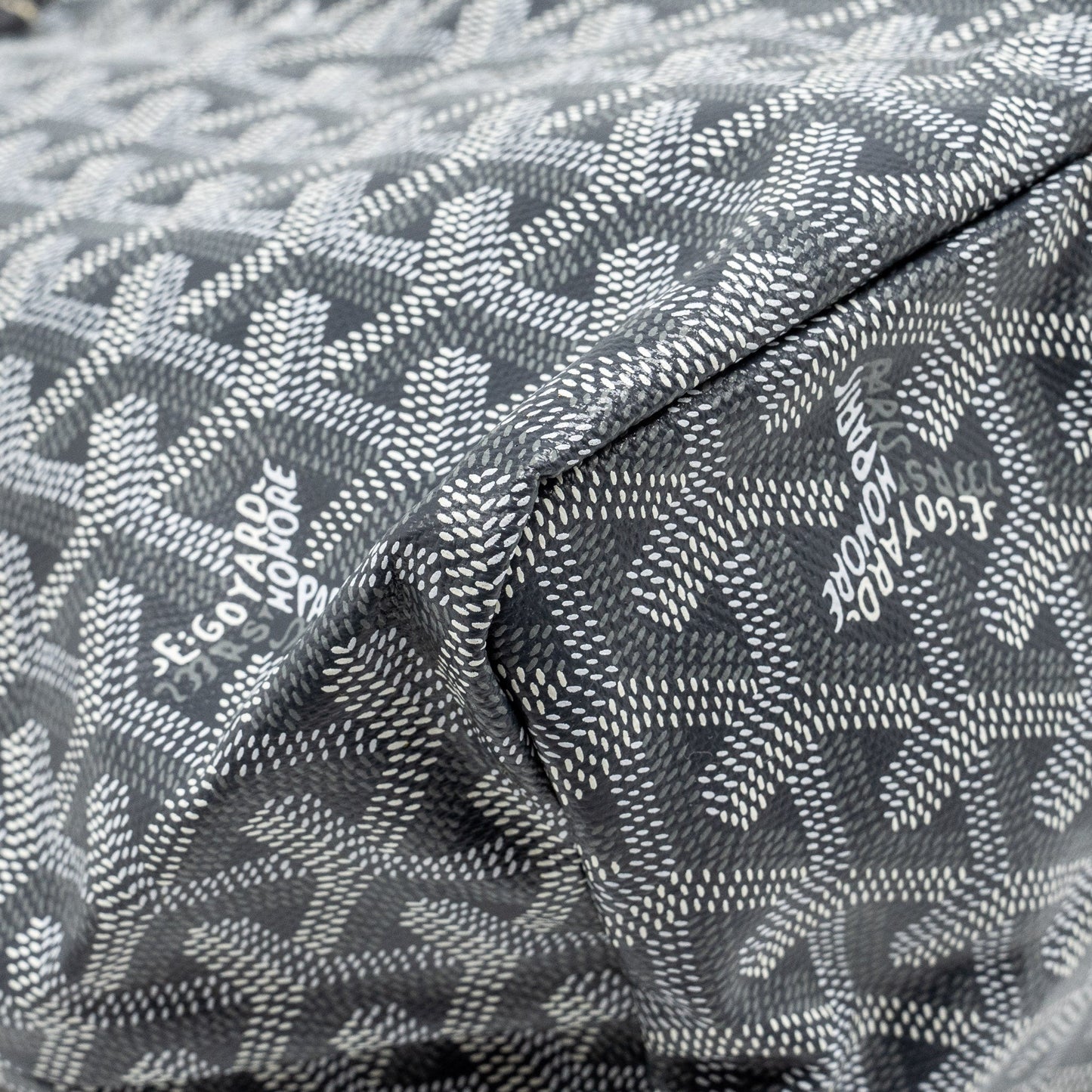 Goyard Saint Louis PM tote bag goyardline canvas / leather grey SHW