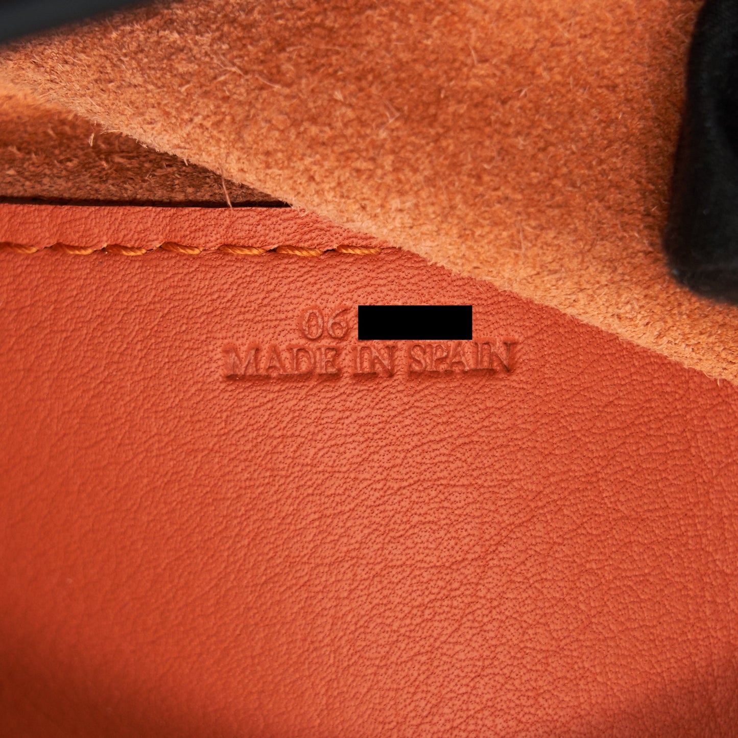 LOEWE Anton Sling in Soft Grained Calfskin in Pumpkin