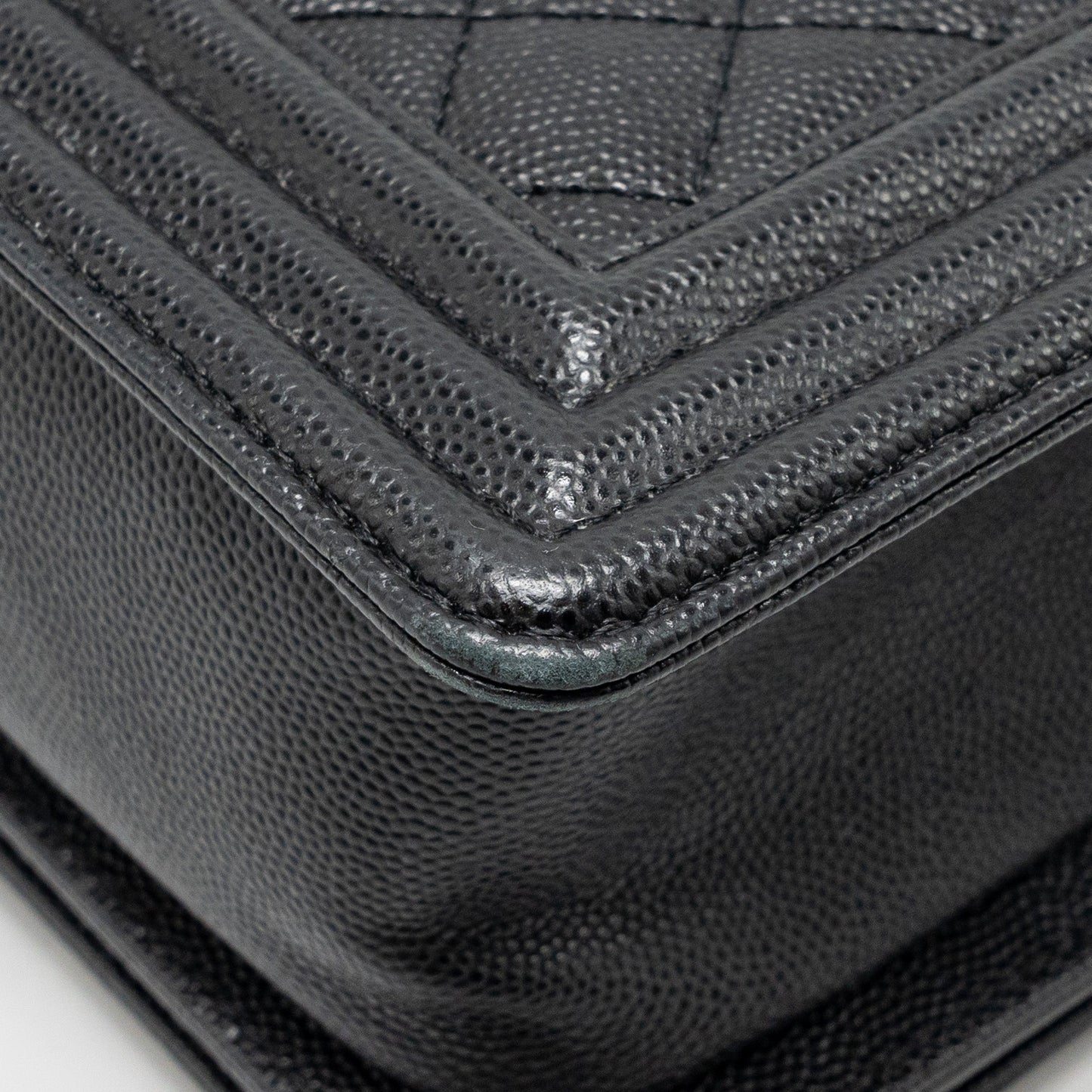Chanel Medium Boy Bag Caviar Black SHW