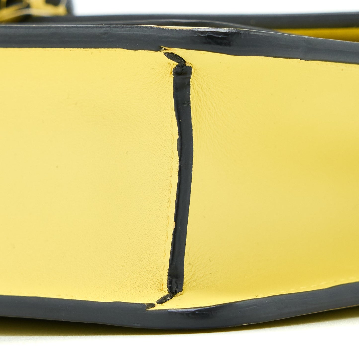 Bvlgari Serpenti Forever Crossbody Bag Calfskin Yellow with Black Hardware