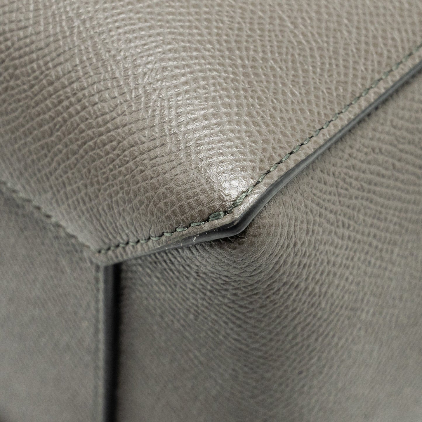 Celine Mini Belt Bag Grained Calfskin Grey GHW