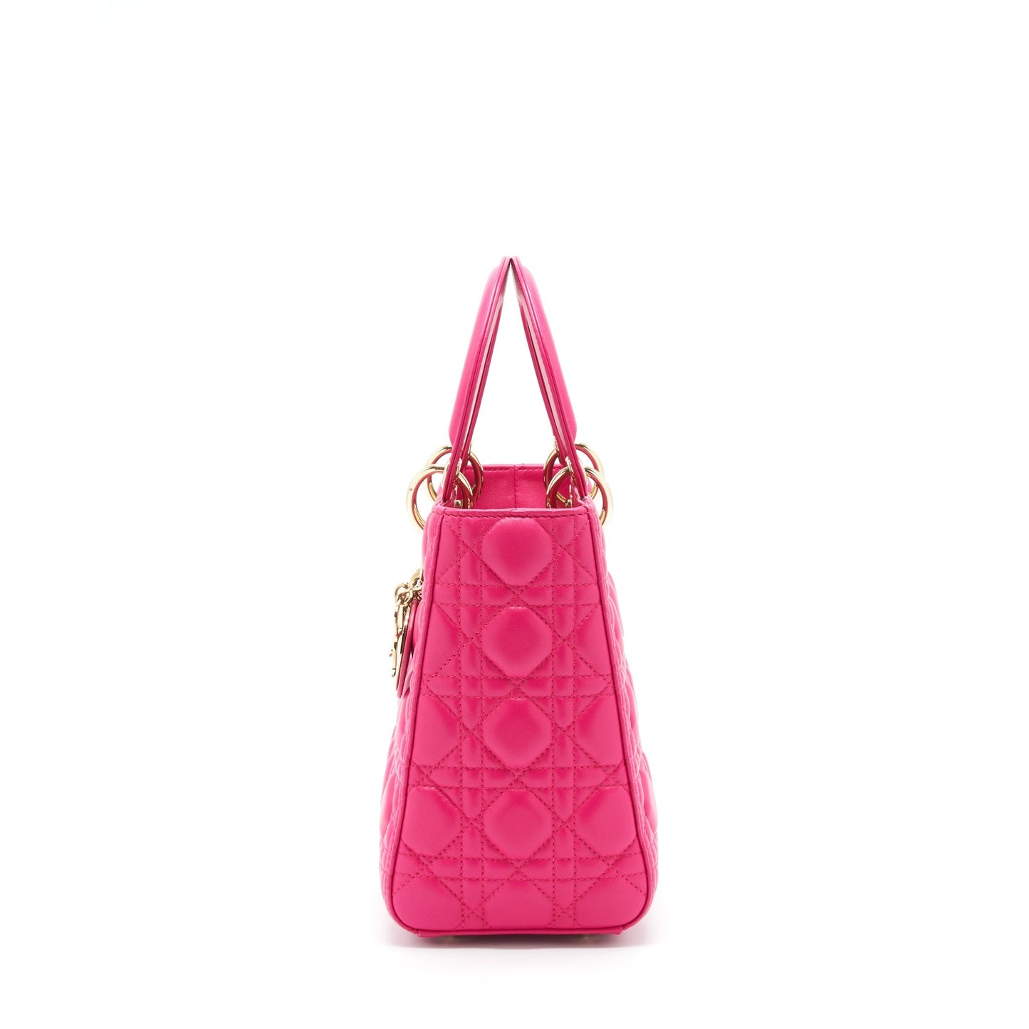 Luxury Dior Lady Luxury Dior Medium Lambskin Pink GHW