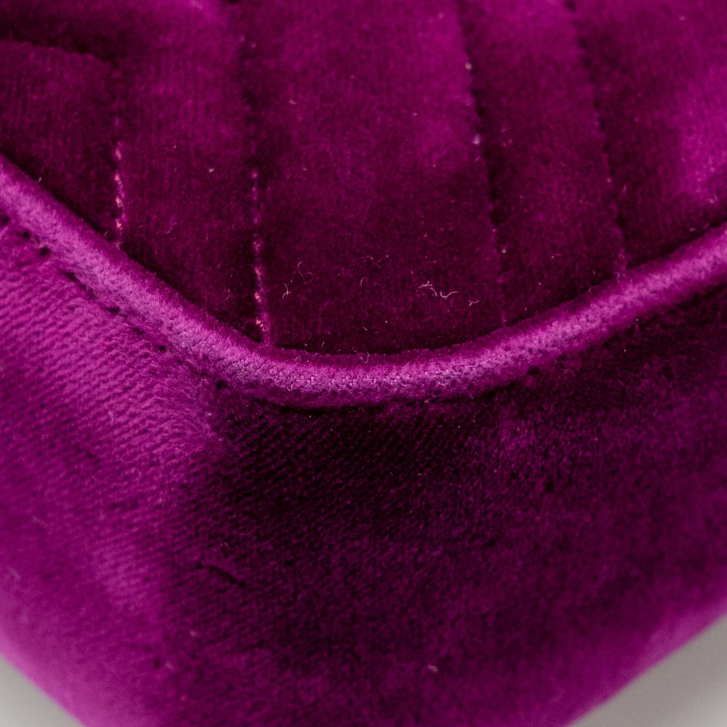 Gucci Mini GG Marmont Shoulder Bag Velvet Hot Pink GHW