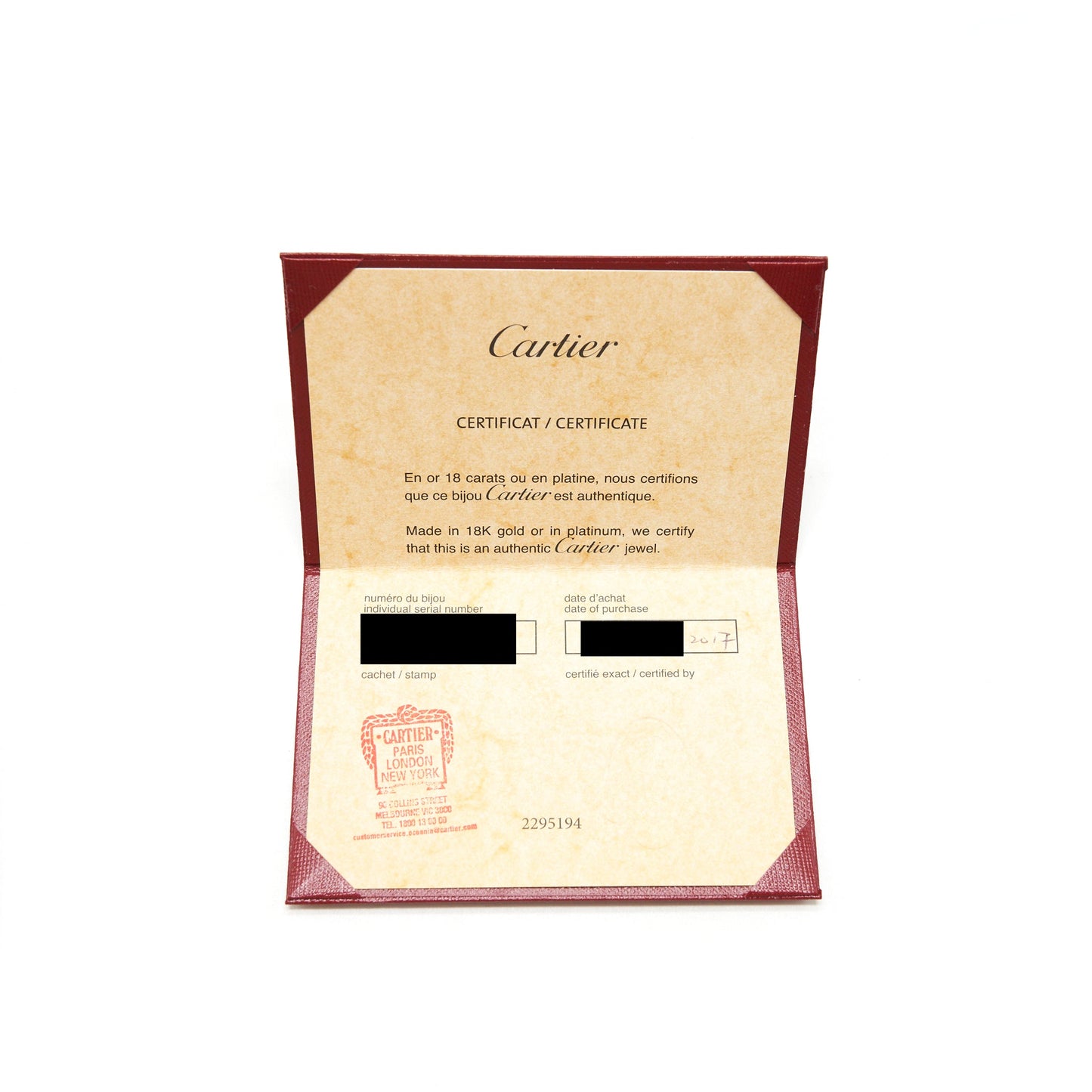 Cartier size 51 Ring Gold diamond