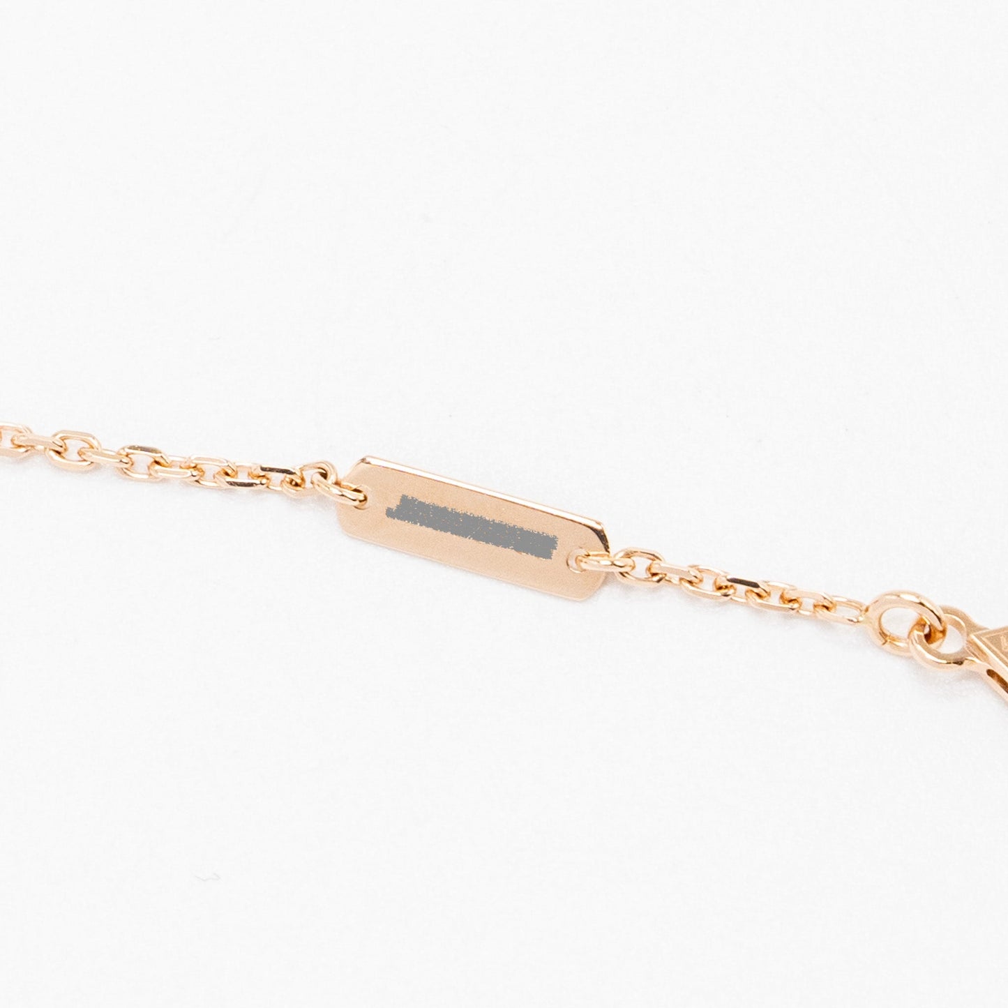 Van Cleef & Arpels 2023 Alhambra Holiday Limited Pendant Silver Obsidian Rose Gold Diamond
