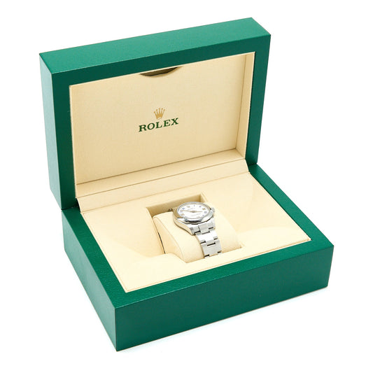 Rolex Oyster Perpetual 31MM Oystersteel Features White Dial Oyster Bracelet M177200-0016