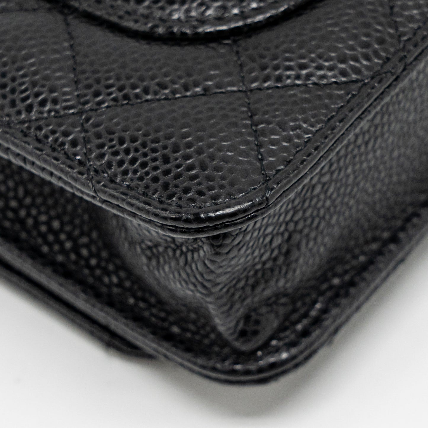 CHANEL Classic Wallet on Chain Caviar Black GHW