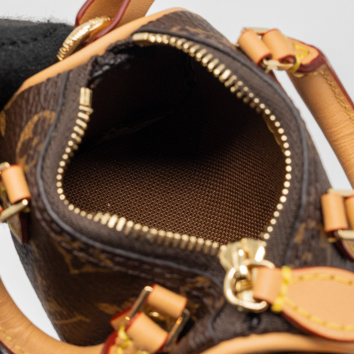 Louis Vuitton speedy bag charm monogram canvas GHW (New Version)