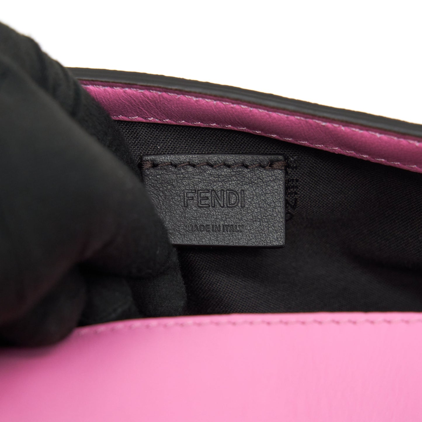 Fendi Mini Baguette Lambskin Pink GHW