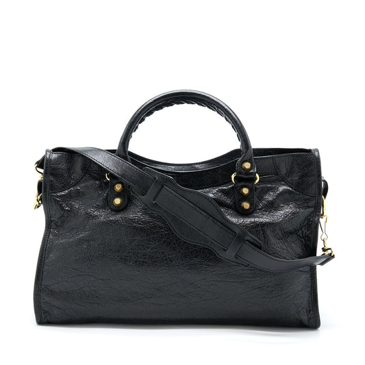 Balenciaga Classic City Bag Aged Calfskin GHW