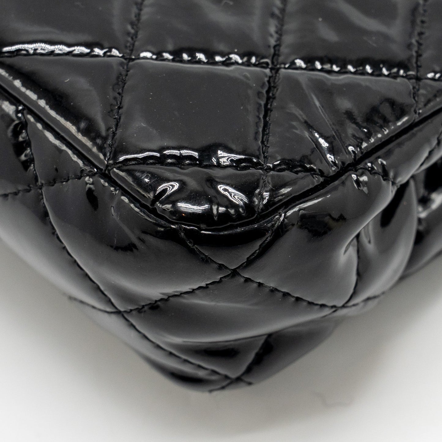 Chanel CC Mini Flap Bag Patent Black SHW