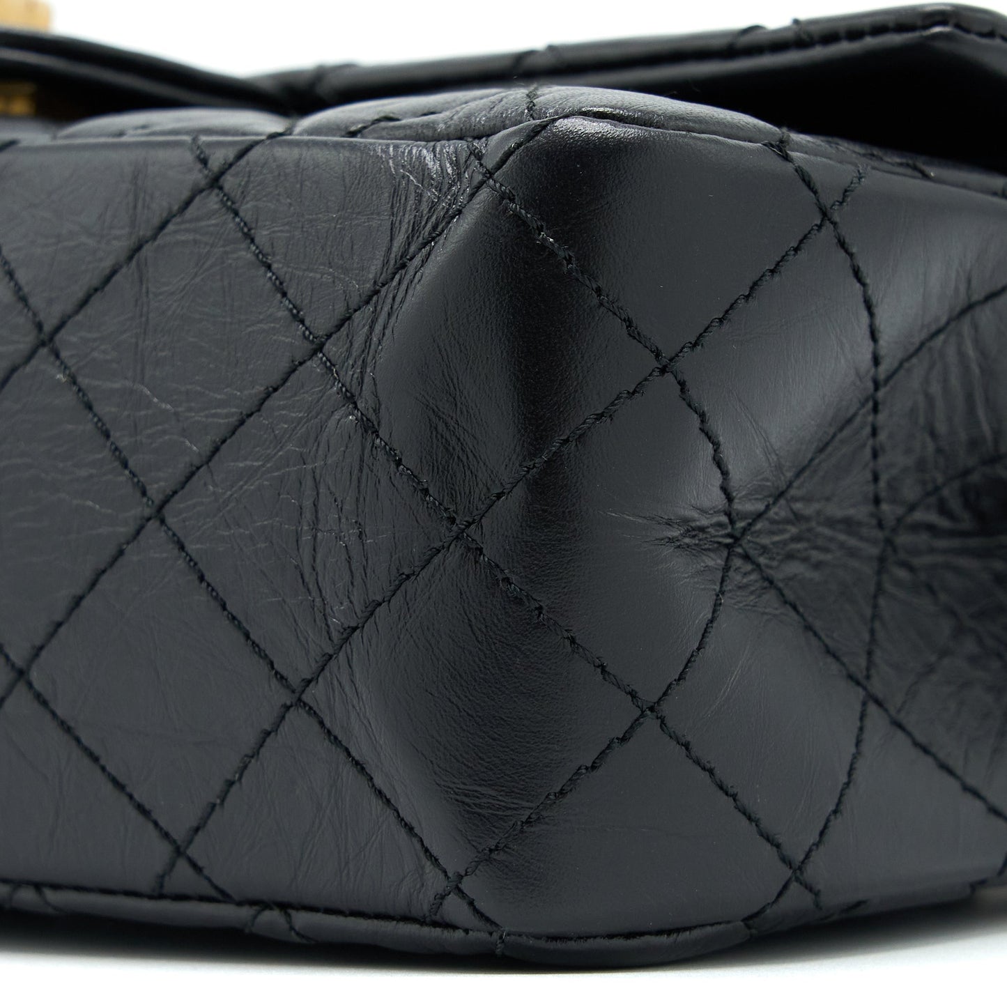 Chanel Small 2.55 Reissue Flap Bag Aged Calfskin Black GHW