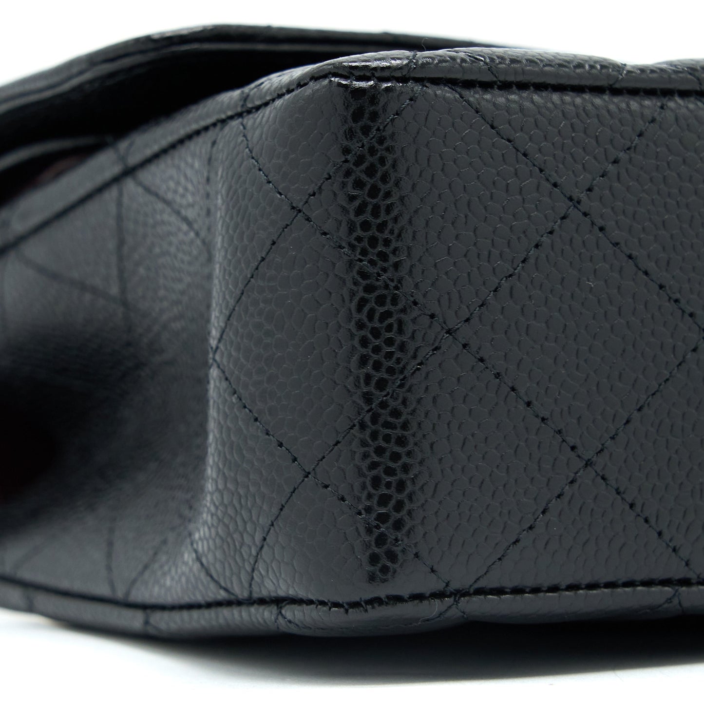 Chanel Medium Classic Double Flap Bag Caviar Black GHW (Microchip)