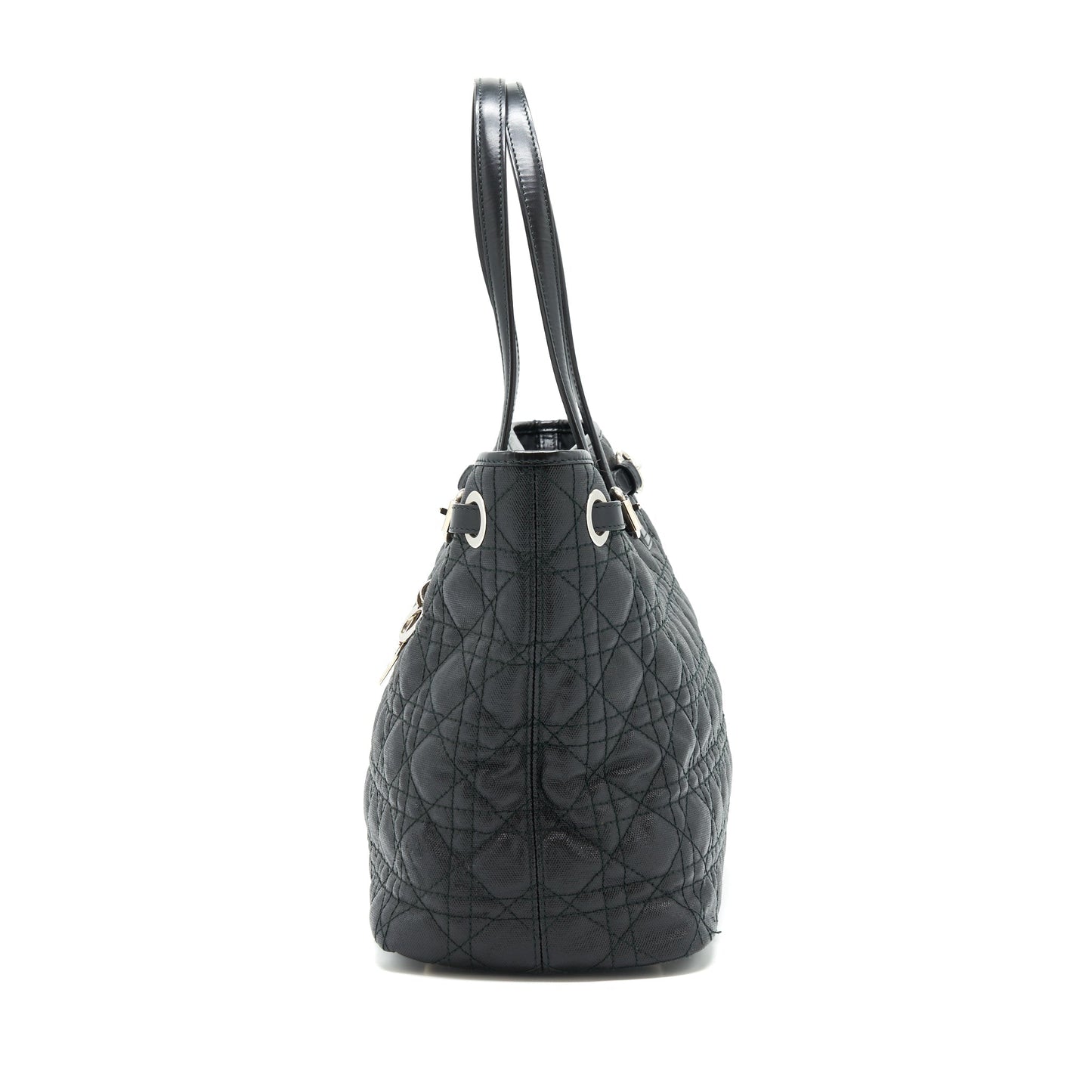Luxury Dior Lady Luxury Dior Tote bag Canvas Black SHW