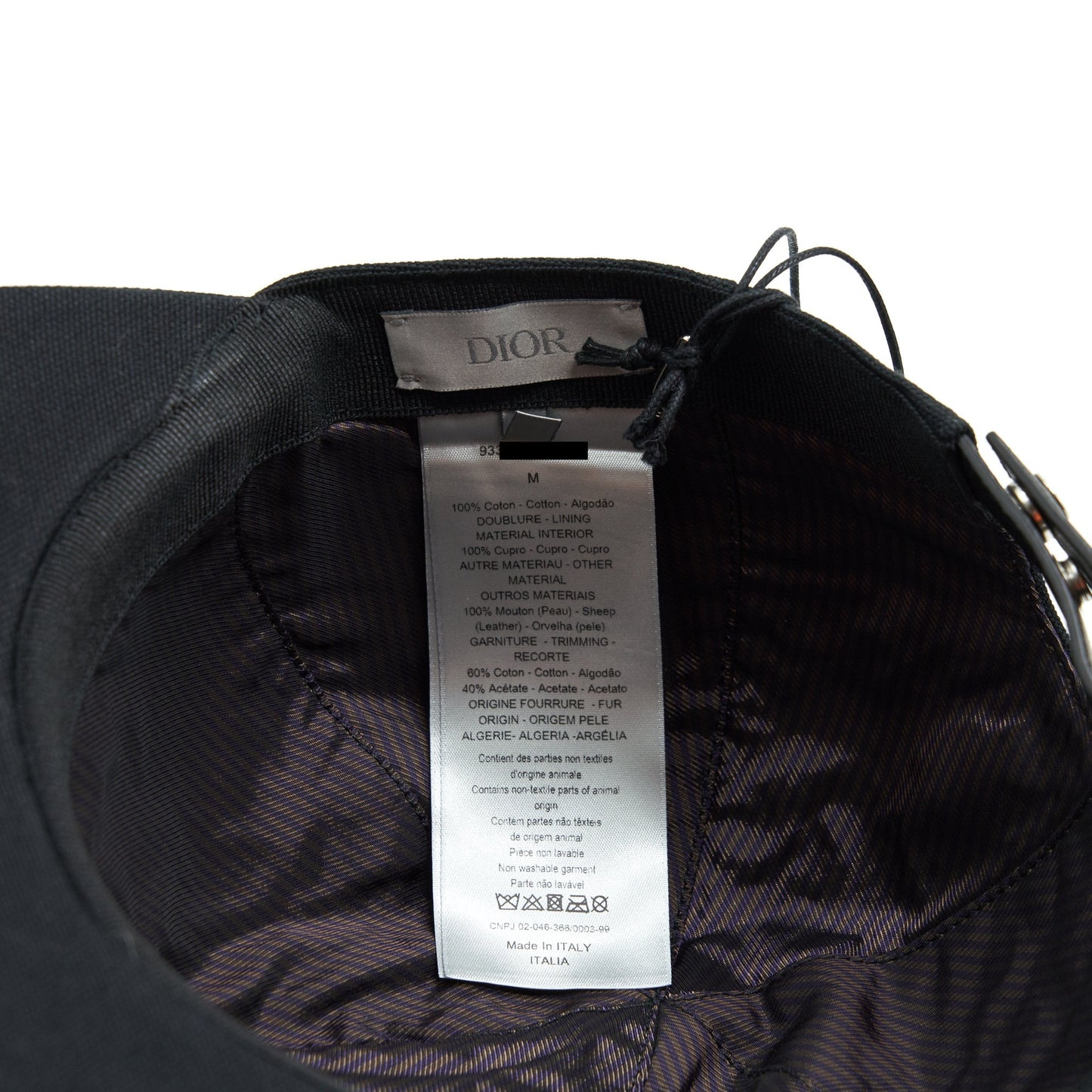 Luxury Dior × Kaws cotton baseball Cap size M