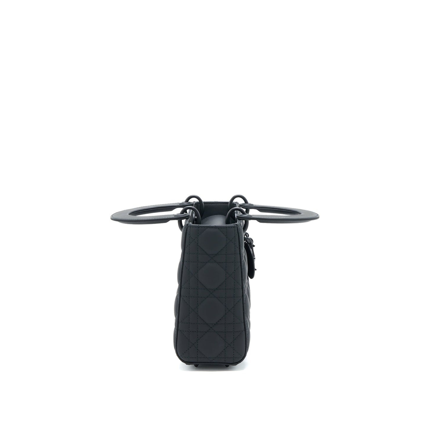 Luxury Dior Small Lady Luxury Dior Calfskin So Black with Black Hardware
