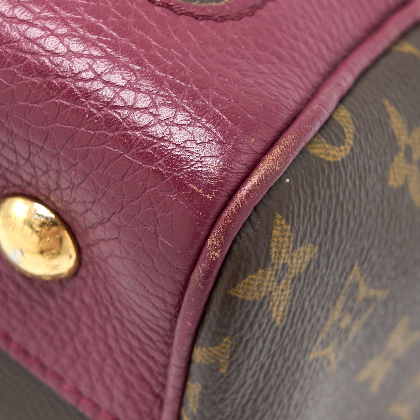 Louis Vuitton Top Handle Crossbody Tote Bag Monogram Canvas GHW