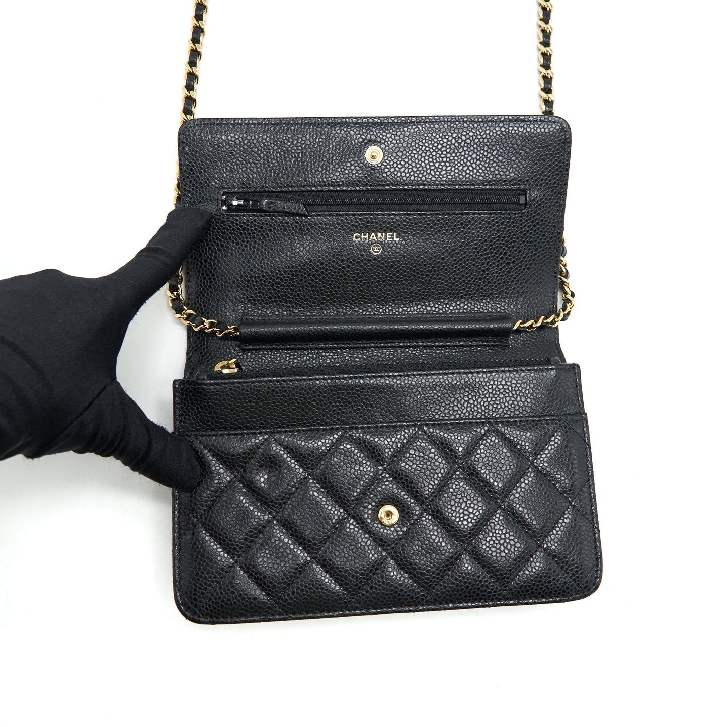 Chanel Wallet on Chain Caviar Black GHW