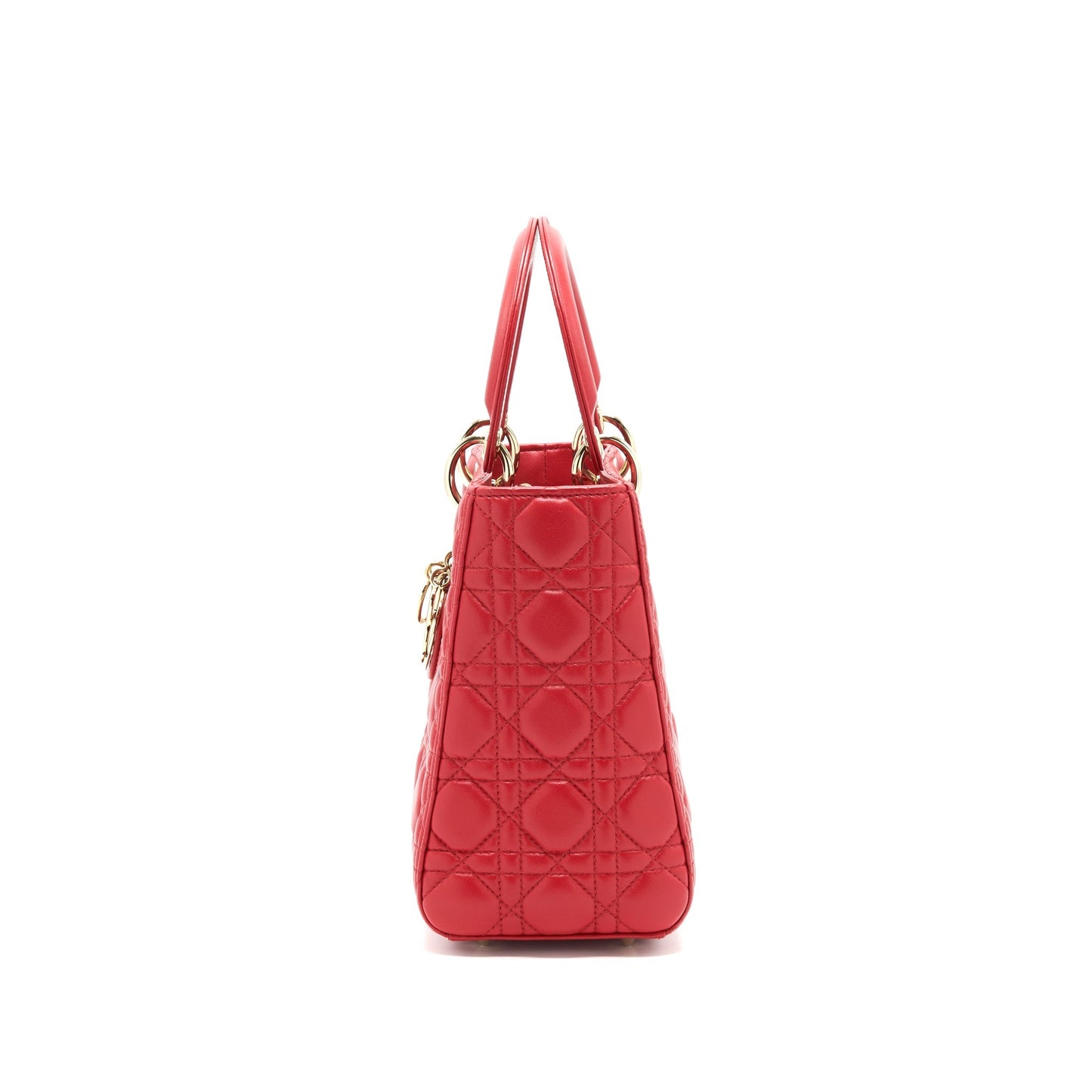 Luxury Dior Medium Lady Luxury Dior Tote Bag Red GHW