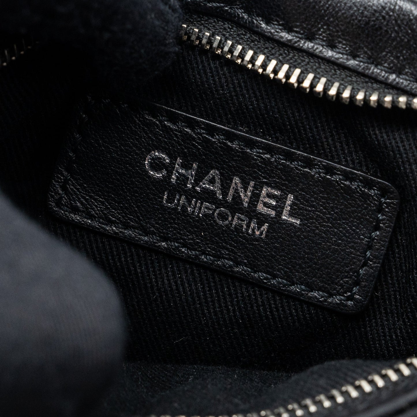 CHANEL SHOULDER BAG LAMBSKIN BLACK SHW