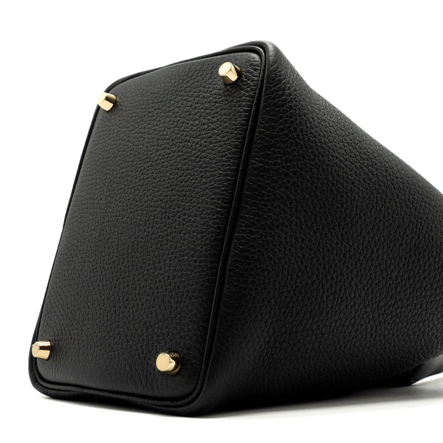 Hermers Picotin 18 Lock Bag Clemence Black GHW Stamp B