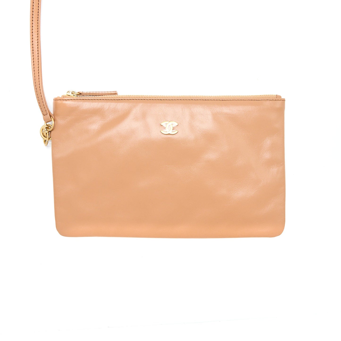 Chanel Medium 22 Bag Shiny Calfskin Caramel GHW (Microchip)