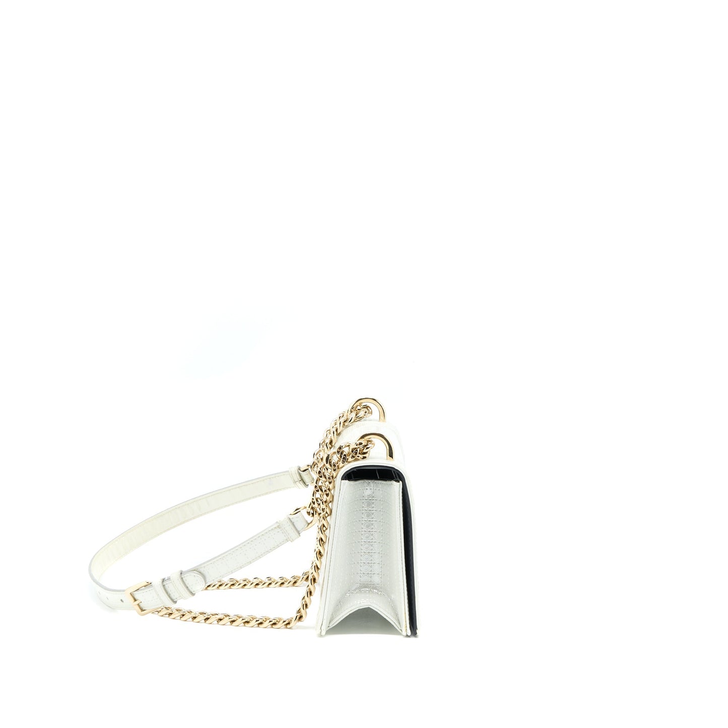 Luxury Dior Small Luxury Diorma Metallic White LGHW